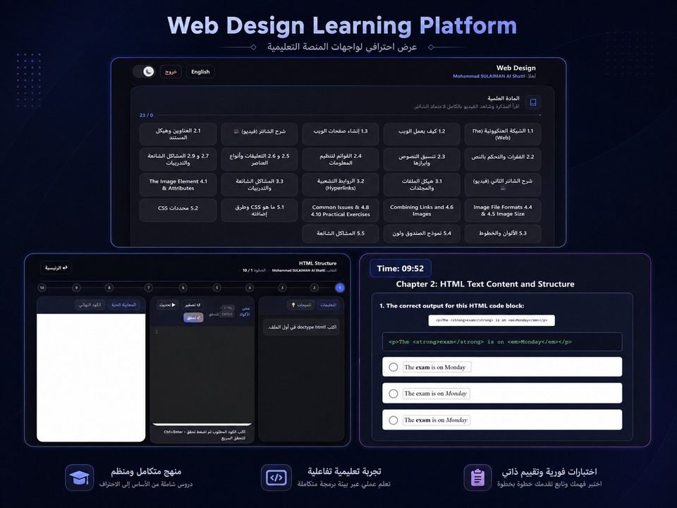 Web Design Learning Platform